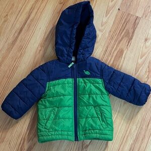 Boys winter coat. With no removable hood 12 months
